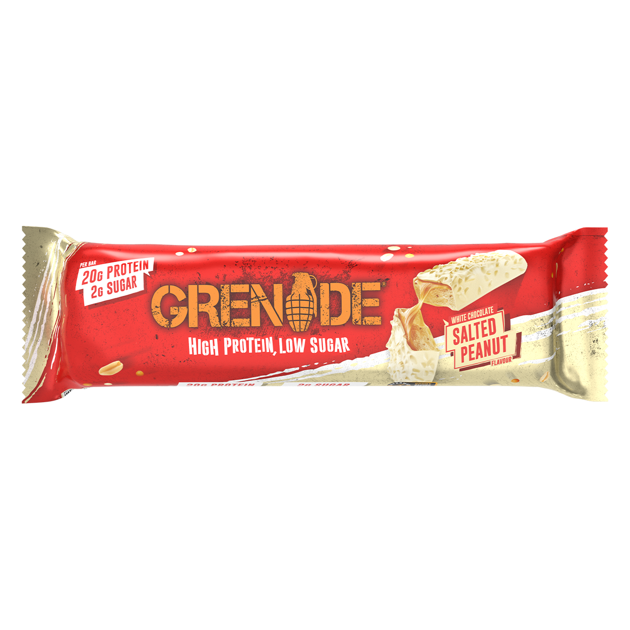 Grenade Protein Bar 60g - White Chocolate Salted Peanut