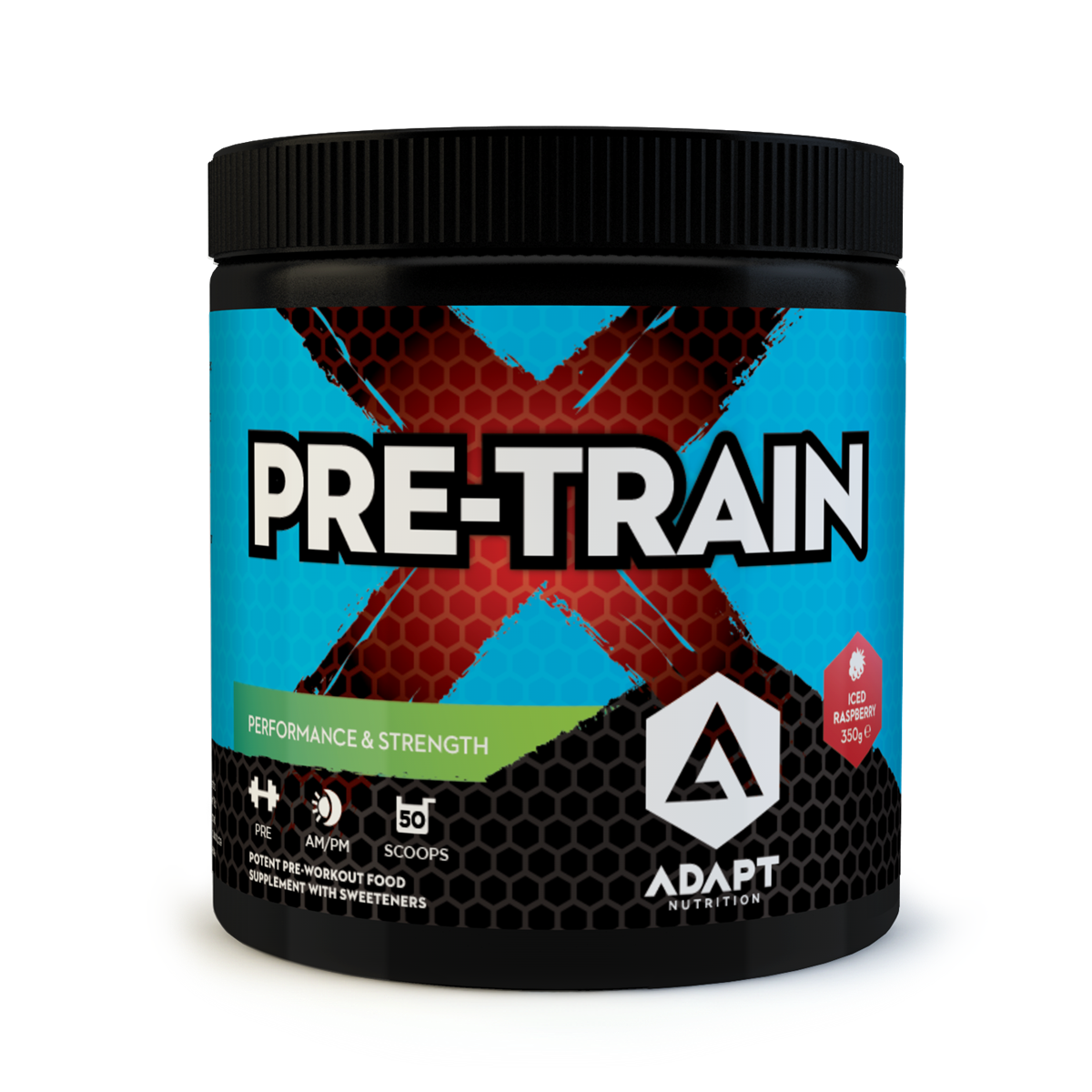 Adapt Nutrition PreTRAIN X - 350g / Iced Raspberry