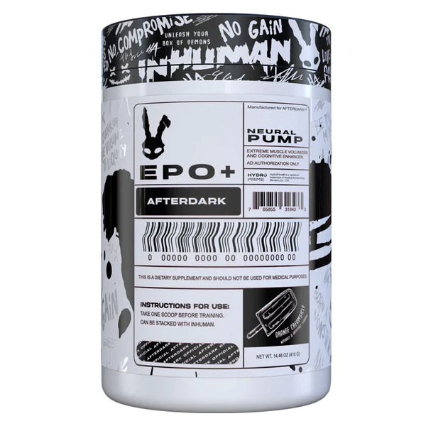 AfterDark EPO+ Stim Free Pre Workout 410g - Rainbow Sherbert