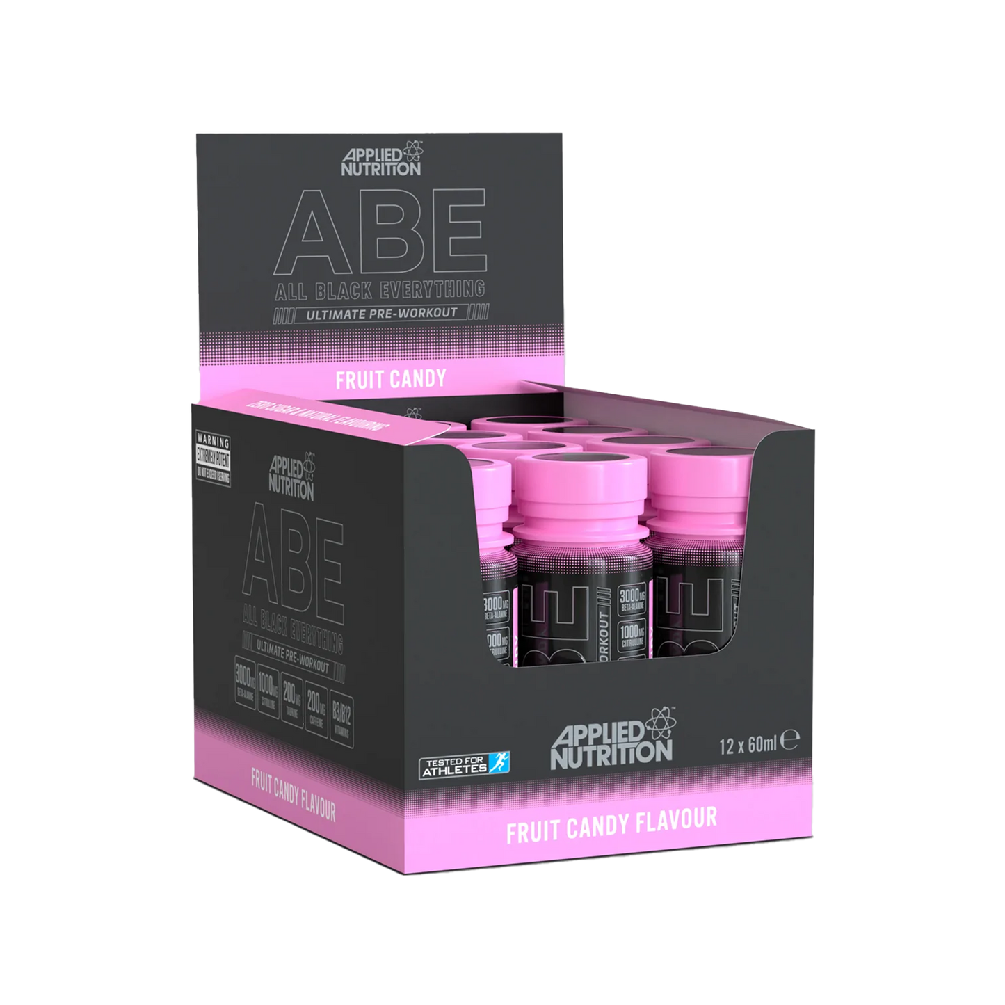 Applied Nutrition ABE (All Black Everything) Shot 12x60ml - Fruit Candy