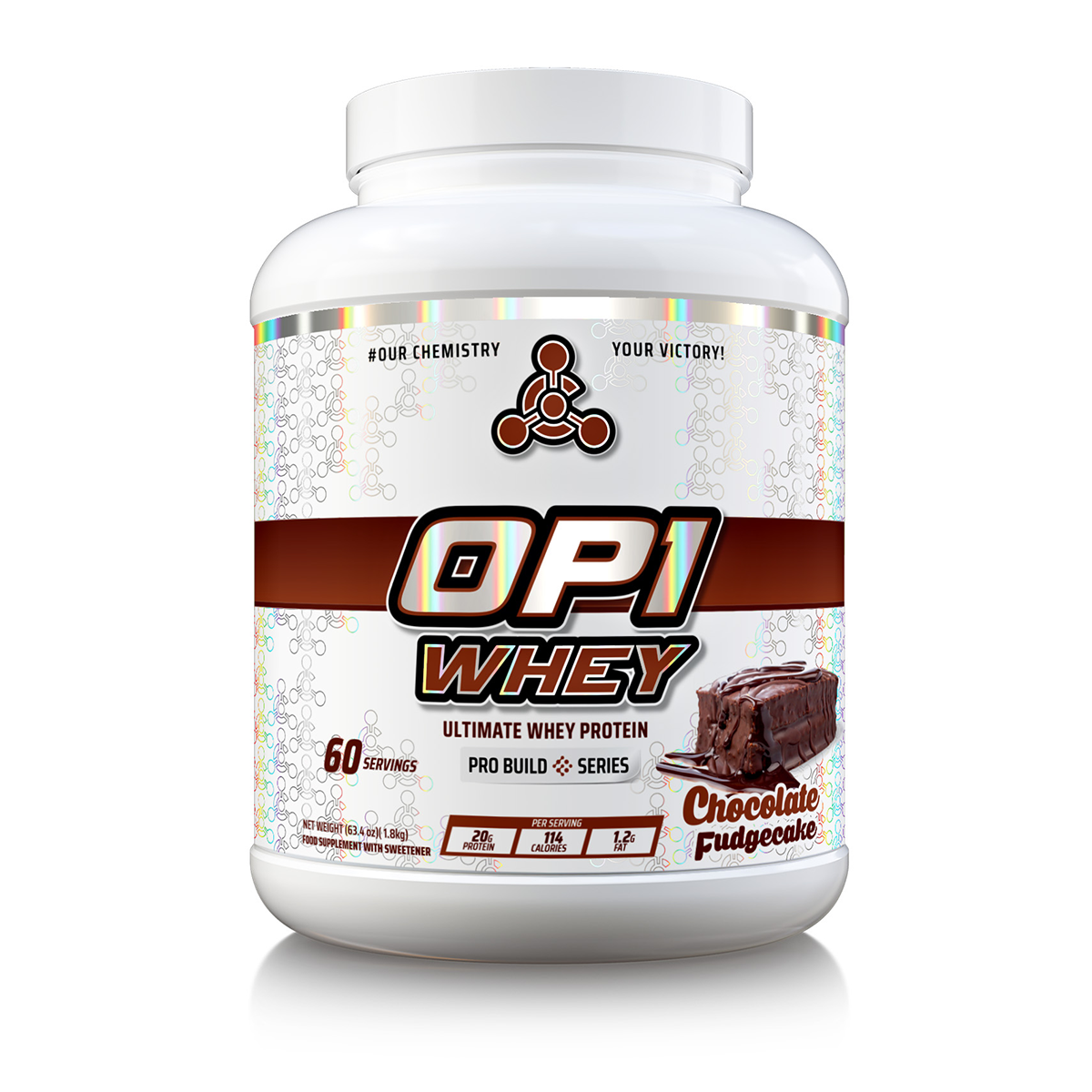 Chemical Warfare OP1 Whey Protein 1.8kg - Chocolate Fudge Cake