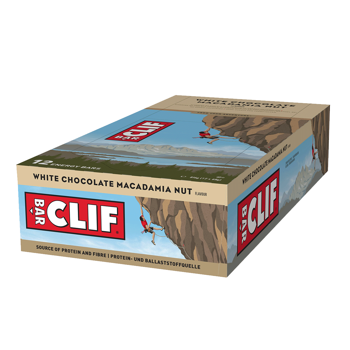 CLIF Bar 12x68g - White Chocolate Macadamia
