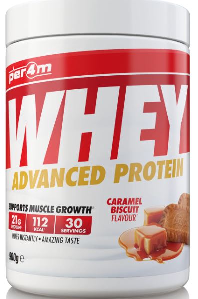 Per4m Advanced Whey Protein 900g - Caramel Biscuit