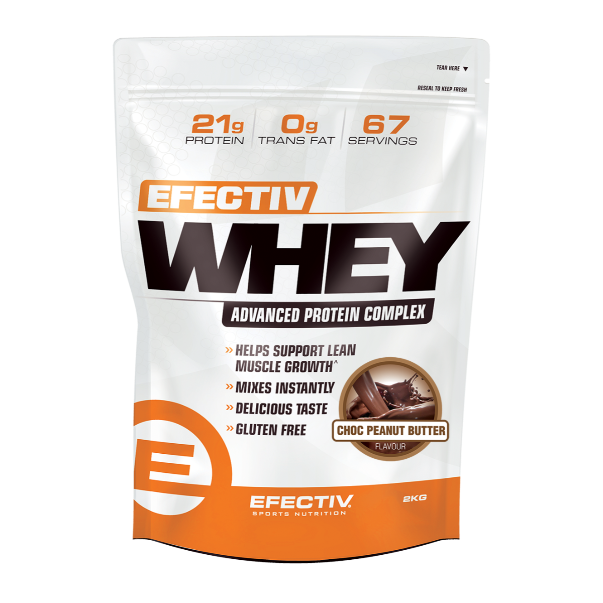 Efectiv Nutrition Whey Protein 2kg - Peanut Butter Cups