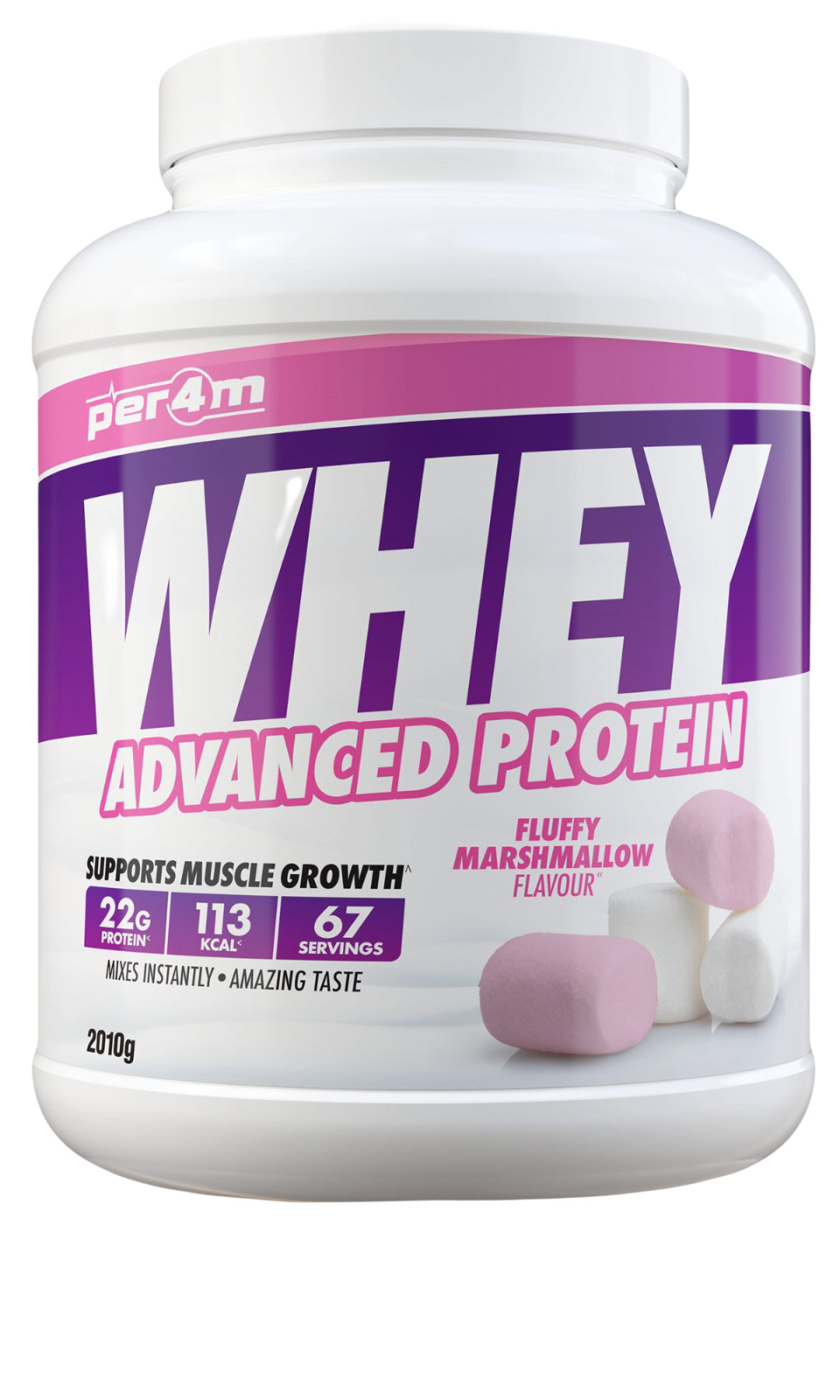 Per4m Advanced Whey Protein 2.01kg - Fluffy Marshmallow