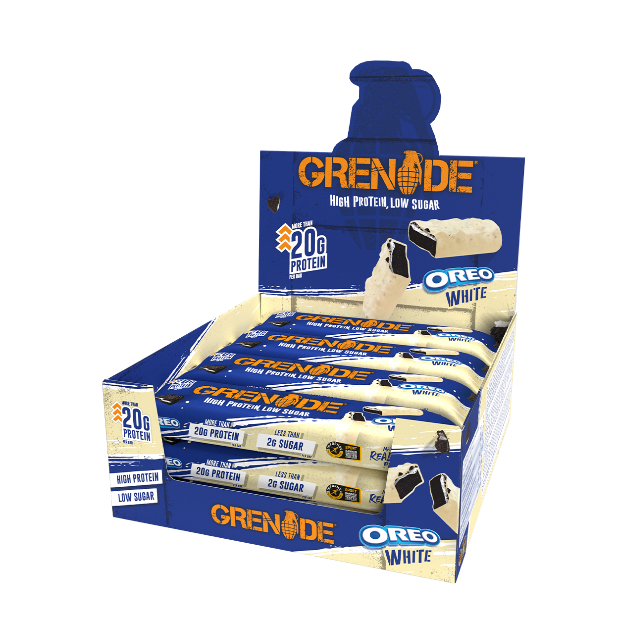 Grenade Protein Bar 12x60g - Oreo White