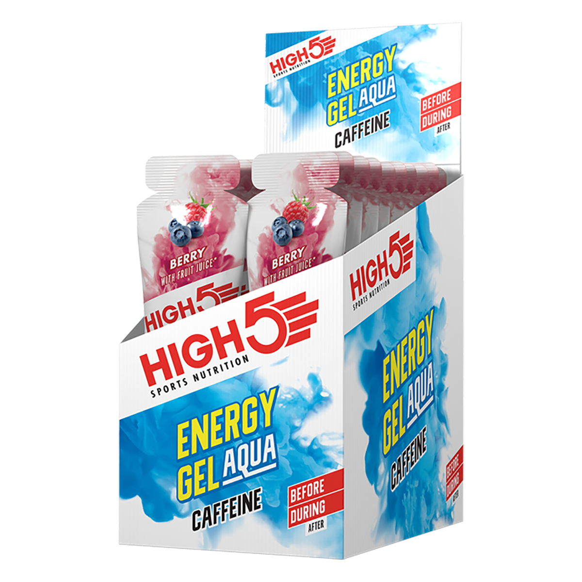 HIGH5 Energy Gel Aqua Caffeine 20x66g - Berry