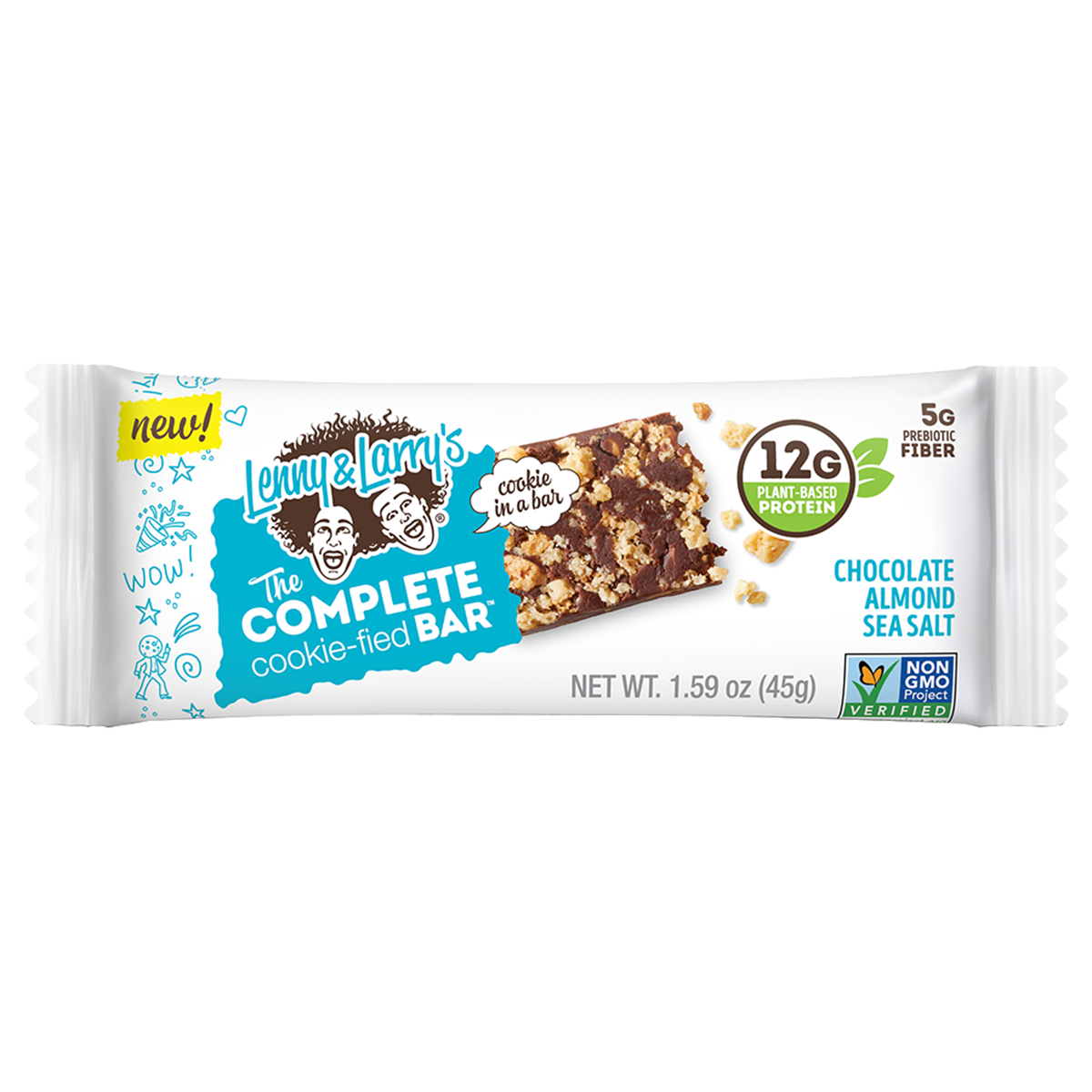 Lenny & Larry's The Complete Cookie-fied Bar 9x45g - Chocolate Almond Sea Salt