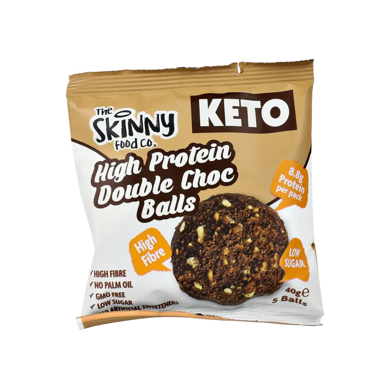 The Skinny Food Co High Protein Keto Balls 10x40g - Peanut Butter