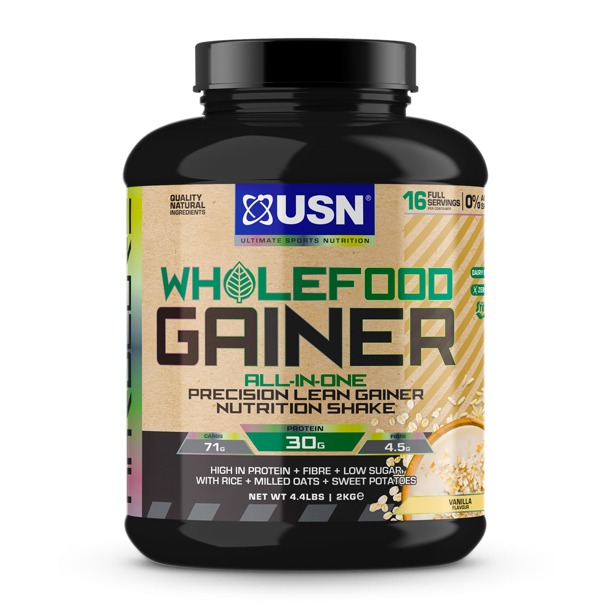 USN Wholefood Gainer - 2kg / Vanilla