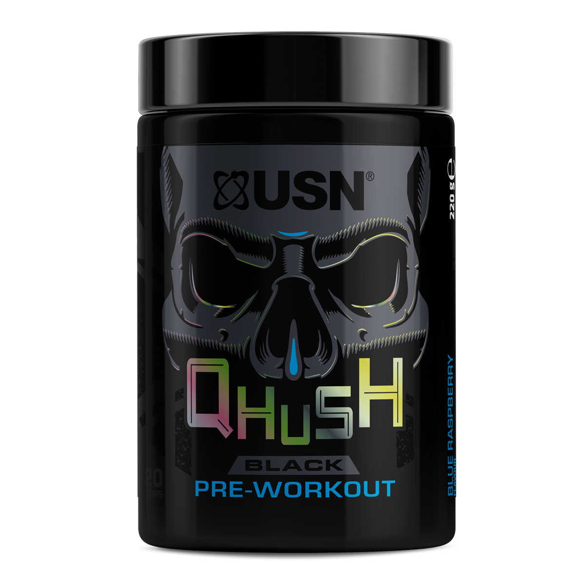 USN QHUSH Black 220g - Berry Blaze