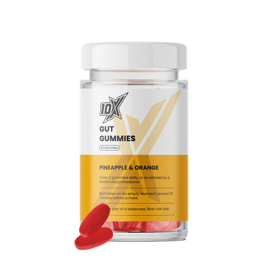 10X Athletic Gut Gummies 60Softgels Pineapple + Orange