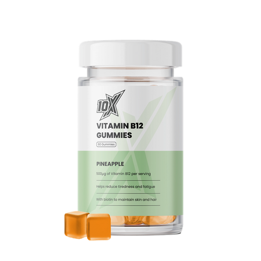 10X Athletic B12 Gummies 60 Softgels Pineapple