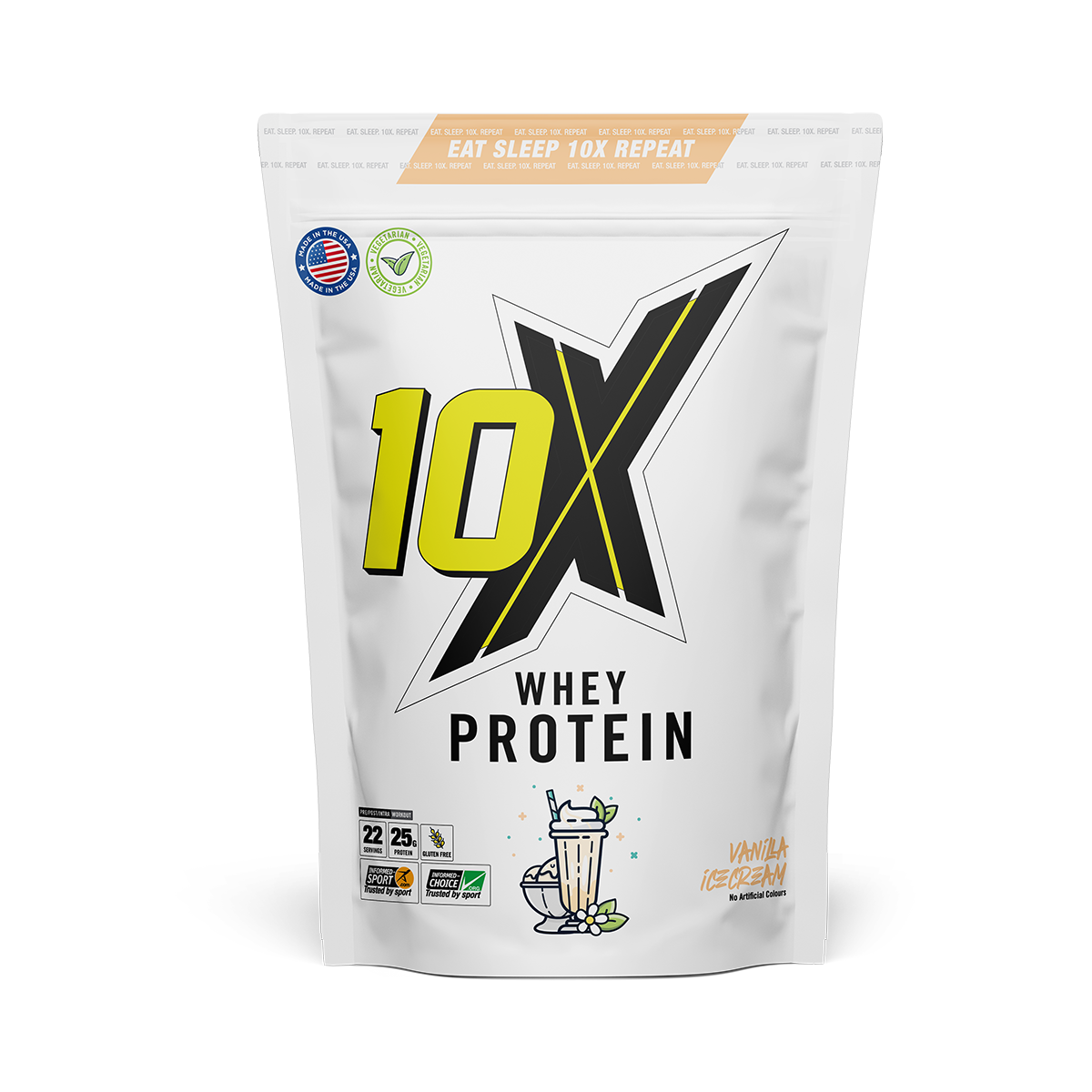 10X Athletic Whey Protein 700g - Vanilla Ice Cream