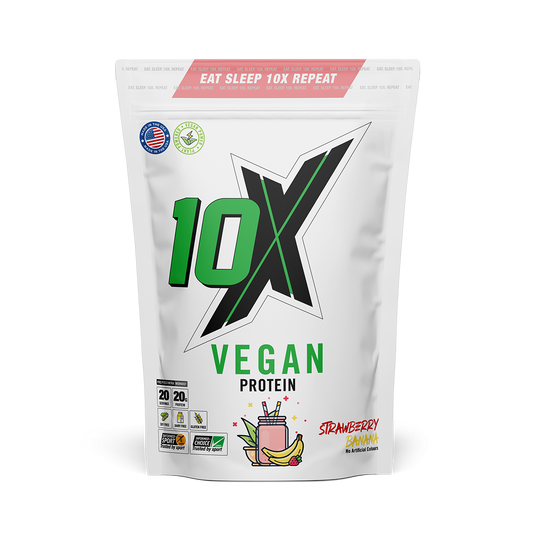 10X Athletic Vegan Protein 540g - Strawberry Banana