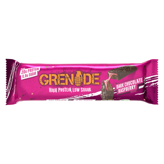 Grenade Protein Bar 60g - Dark Chocolate Raspberry