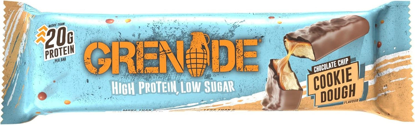 Grenade Protein Bar 60g - Chocolate Chip Cookie Dough