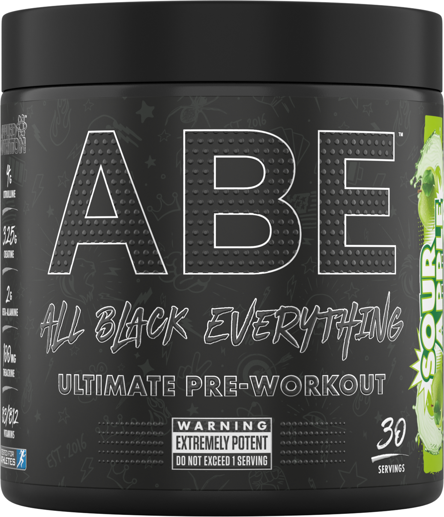 Applied Nutrition ABE (All Black Everything) 375g - Sour Apple