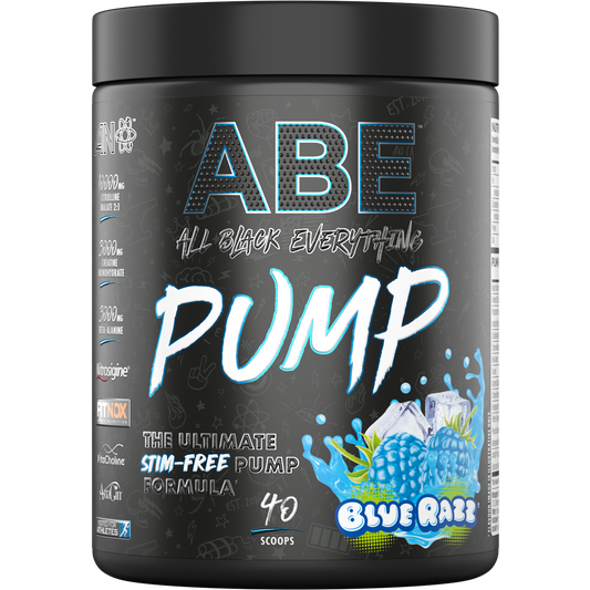 Applied Nutrition ABE (All Black Everything) PUMP Pre Workout 500g - Blue Razz