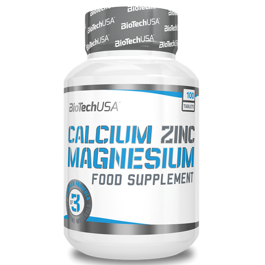 BioTech USA Calcium Zinc Magnesium - 100 Tablets