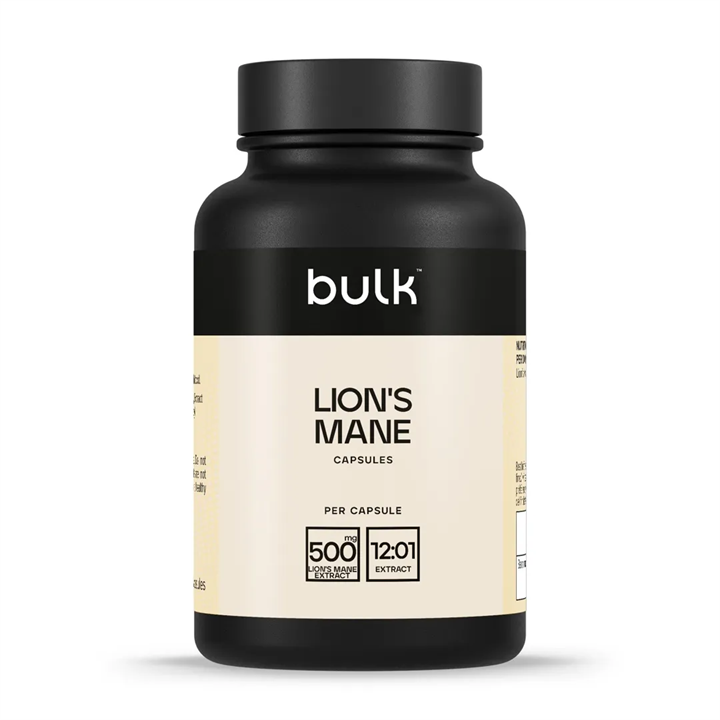 Bulk Lion's Mane Capsules 500mg 90 Caps