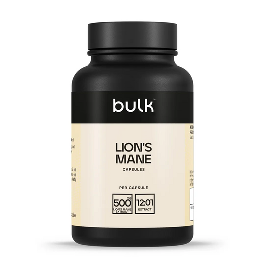 Bulk Lion's Mane Capsules 500mg 90 Caps
