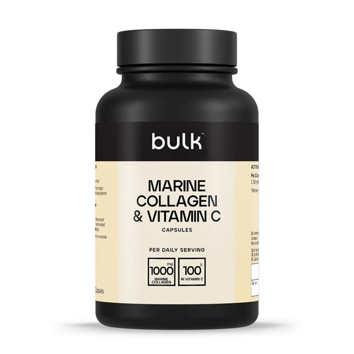 Bulk Marine Collagen & Vitamin C 500mg 180 Caps