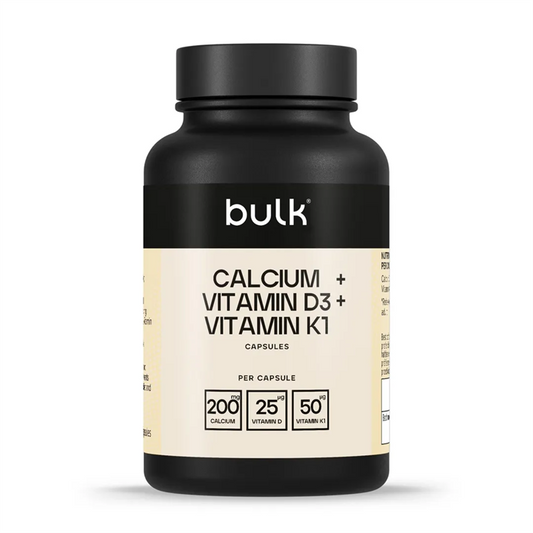 Bulk Calcium + Vitamin D3 + Vitamin K1 1000mg 90 Caps