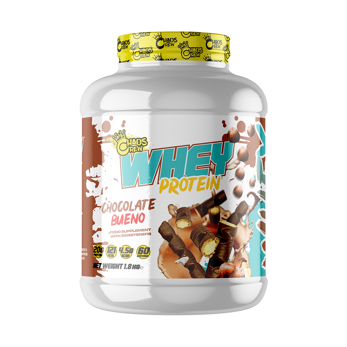 Chaos Crew Whey Protein 1.8kg - Chocolate Bueno