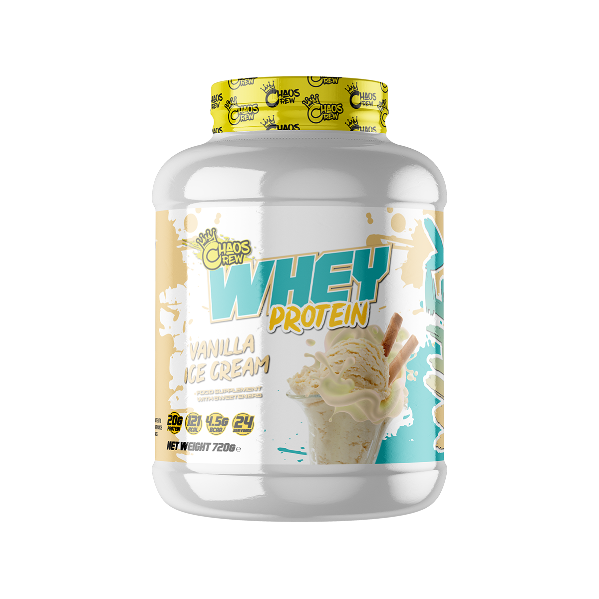 Chaos Crew Whey Protein 720g - Vanilla Ice Cream
