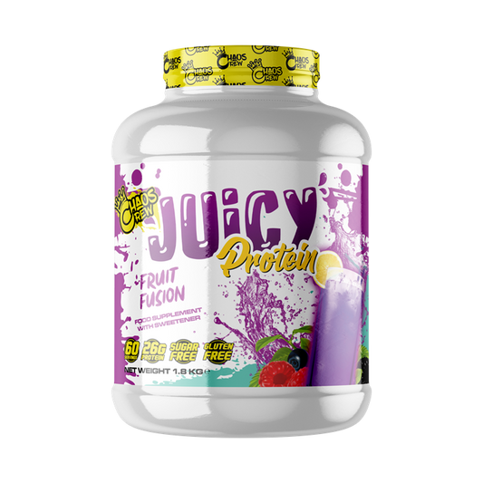 Chaos Crew Juicy Protein 1.8kg - Strawberries and Cream Candy