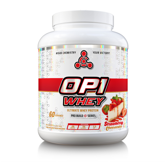 Chemical Warfare OP1 Whey Protein 1.8kg - Strawberry Cheesecake