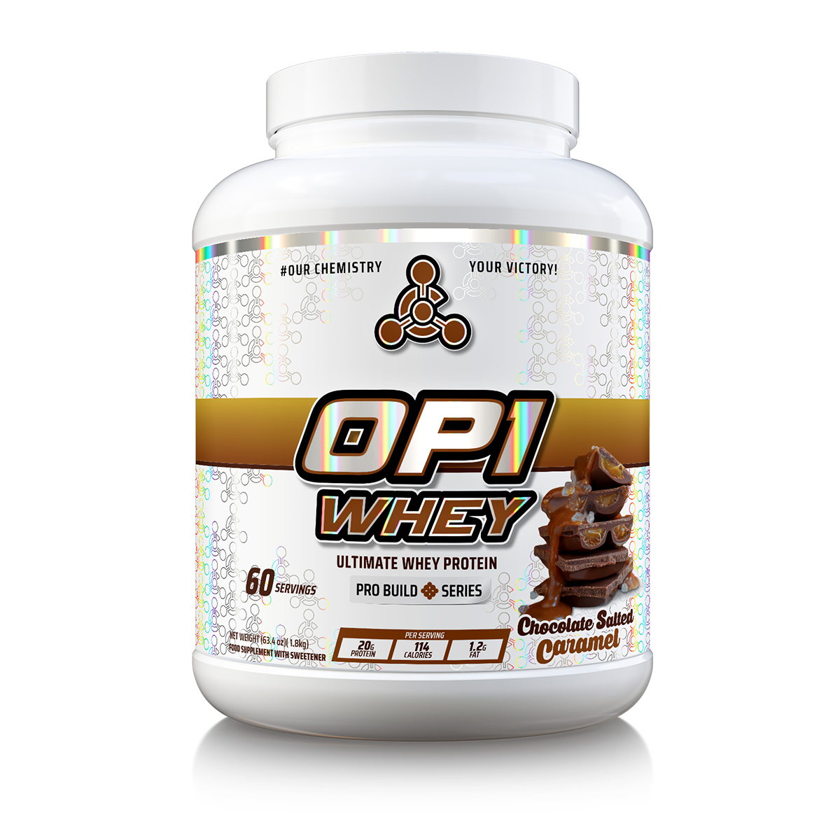 Chemical Warfare OP1 Whey Protein 1.8kg - Chocolate Salted Caramel