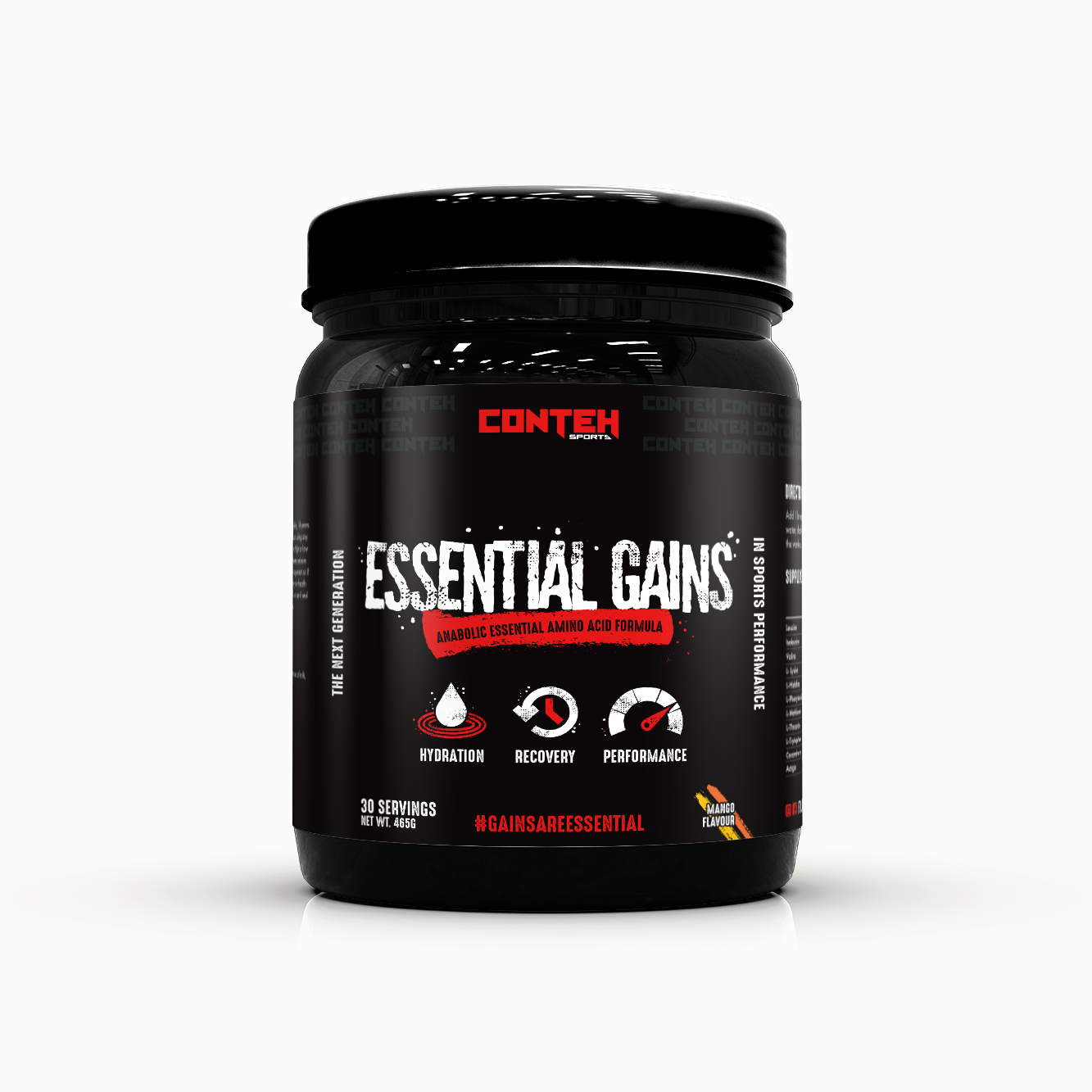 Conteh Sports Essential Gains 465g - Mango Sherbet