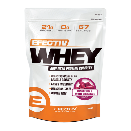 Efectiv Nutrition Whey Protein 2kg - Raspberry & White Chocolate