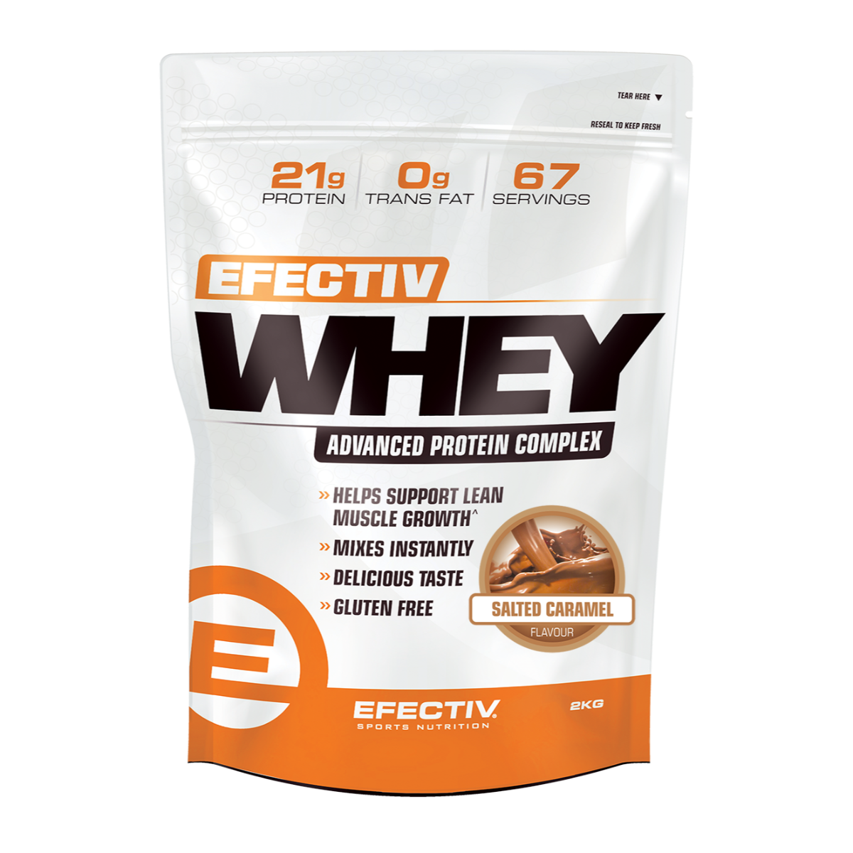 Efectiv Nutrition Whey Protein 2kg - Salted Caramel
