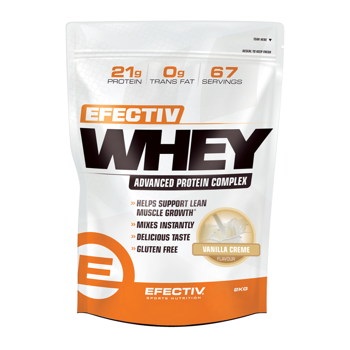 Efectiv Nutrition Whey Protein 2kg - Vanilla Creme