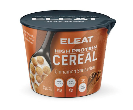 Eleat Balanced, High Protein Cereal 8x50g - Cinnamon