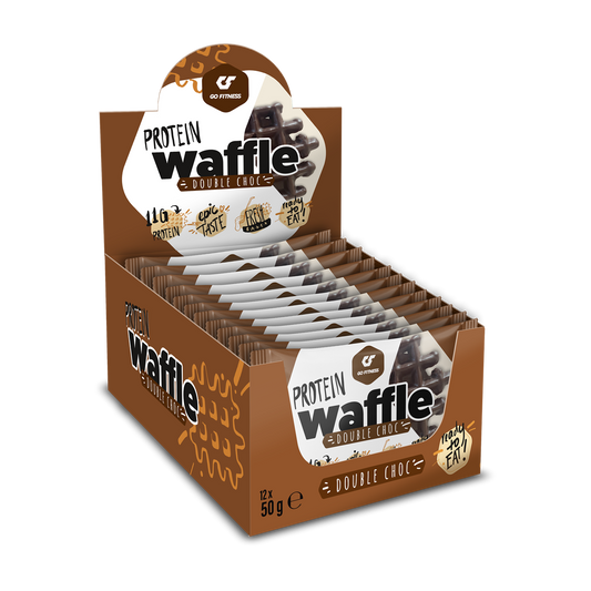 Go Fitness Protein Waffle 12x50g - Double Chocolate