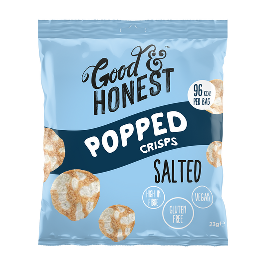Good & Honest Popped Crisps 24x23g - Sea Salt
