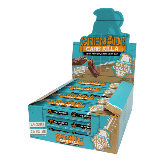 Grenade Protein Bar 12x60g - Chocolate Chip Salted Caramel