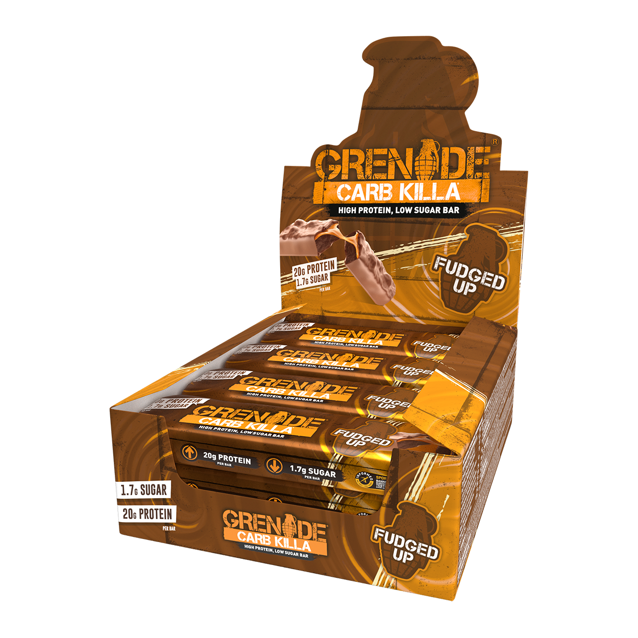 Grenade Protein Bar 12x60g - Fudged Up