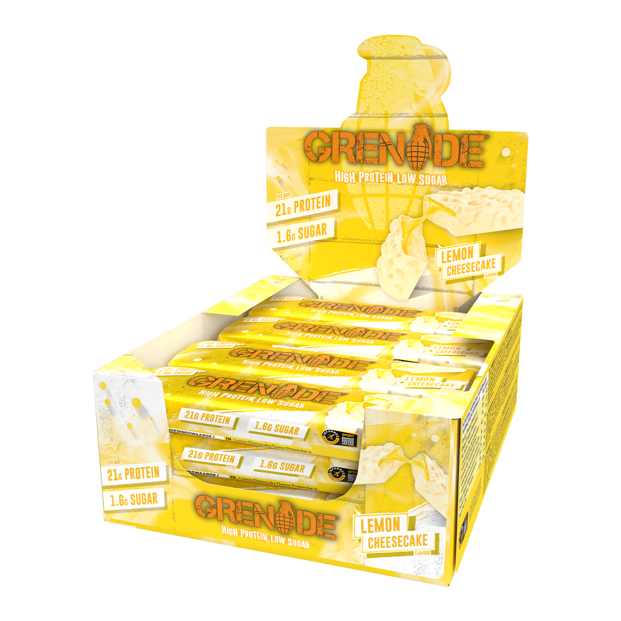 Grenade Protein Bar 12x60g - Lemon Cheesecake