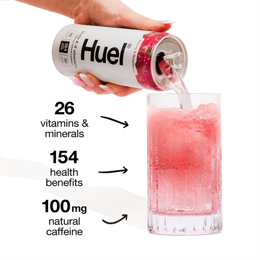 HUEL Daily A-Z Vitamins 12x330ml - Cherry & Raspberry
