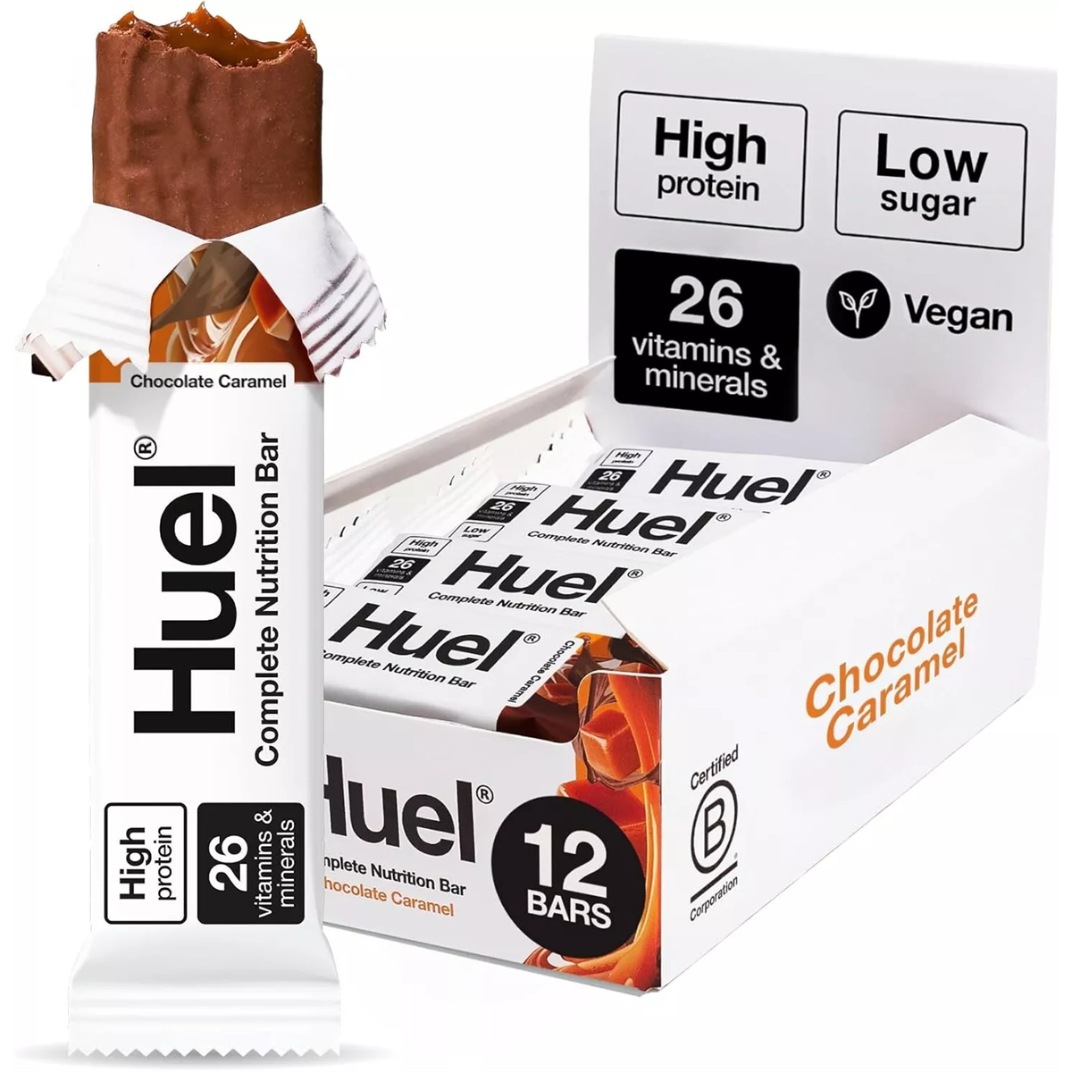 HUEL Complete Nutrition Bar 12x55g - Peanut Caramel