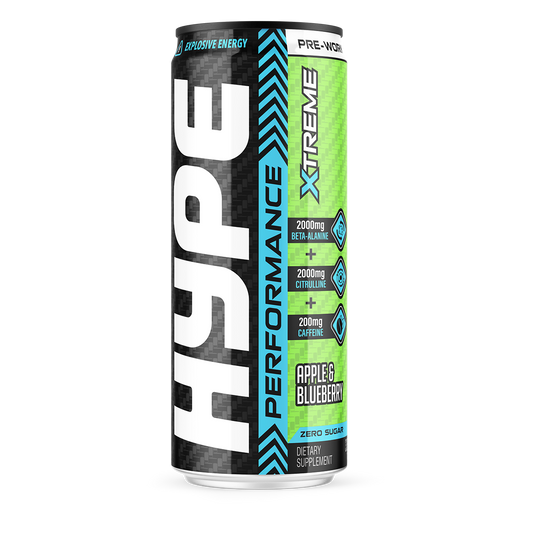 HYPE Pre Workout RTD 24x330ml - Apple & Blueberry