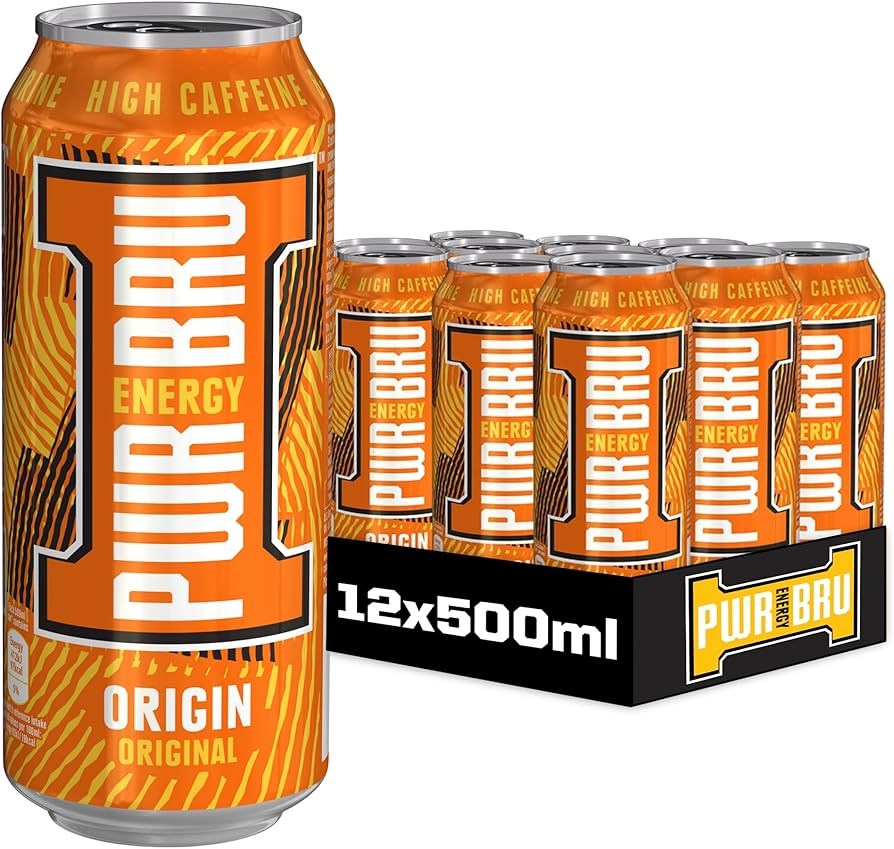 Irn-Bru Pwr-Bru Original 12x500ml - Orange