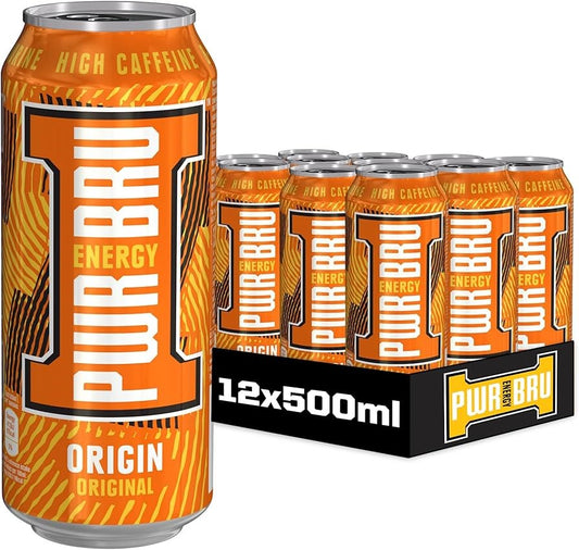 Irn-Bru Pwr-Bru Original 12x500ml - Orange