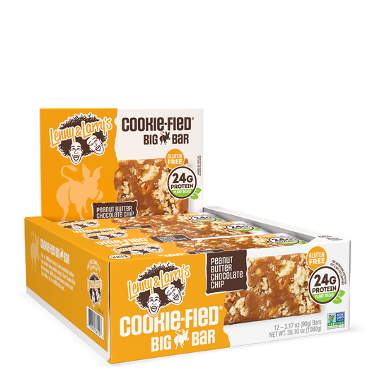 Lenny & Larry's The Complete Cookie-fied BIG Bar 12x90g - Peanut Butter Chocolate Chip