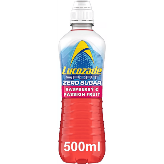 Lucozade Sport Zero 12x500ml - Raspberry & Passion Fruit